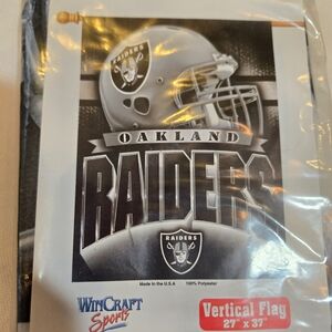 Wincraft NFL Oakland Raiders Vertical Flag Banner Indoor Outdoor 27" x 37" Sport